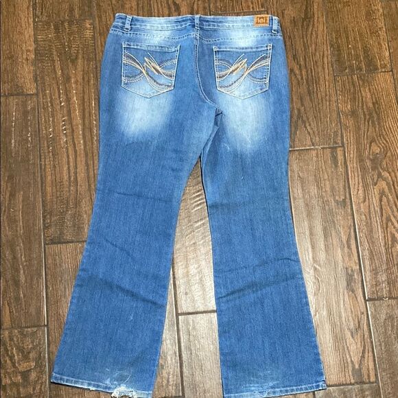 VTG, Leí  Jeans Blue Flare & Wide Leg Denim Junior Size 15 - Picture 1 of 12